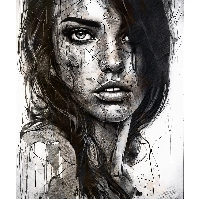 Tableaux portraits minimalistes LVIP