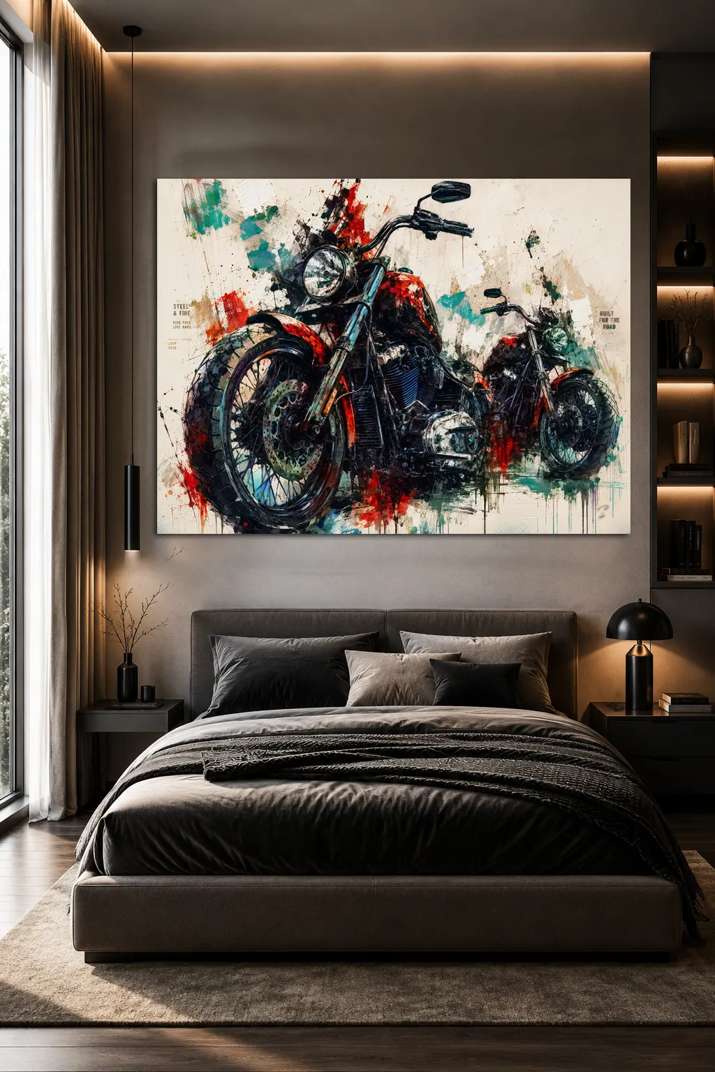 Tableau moto Steel Rebels sur plexiglas premium finition brillante – LVIP