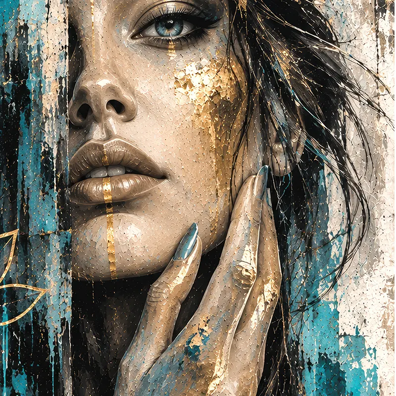 lunaria-gros-plan-regard-femme-turquoise-details-dores