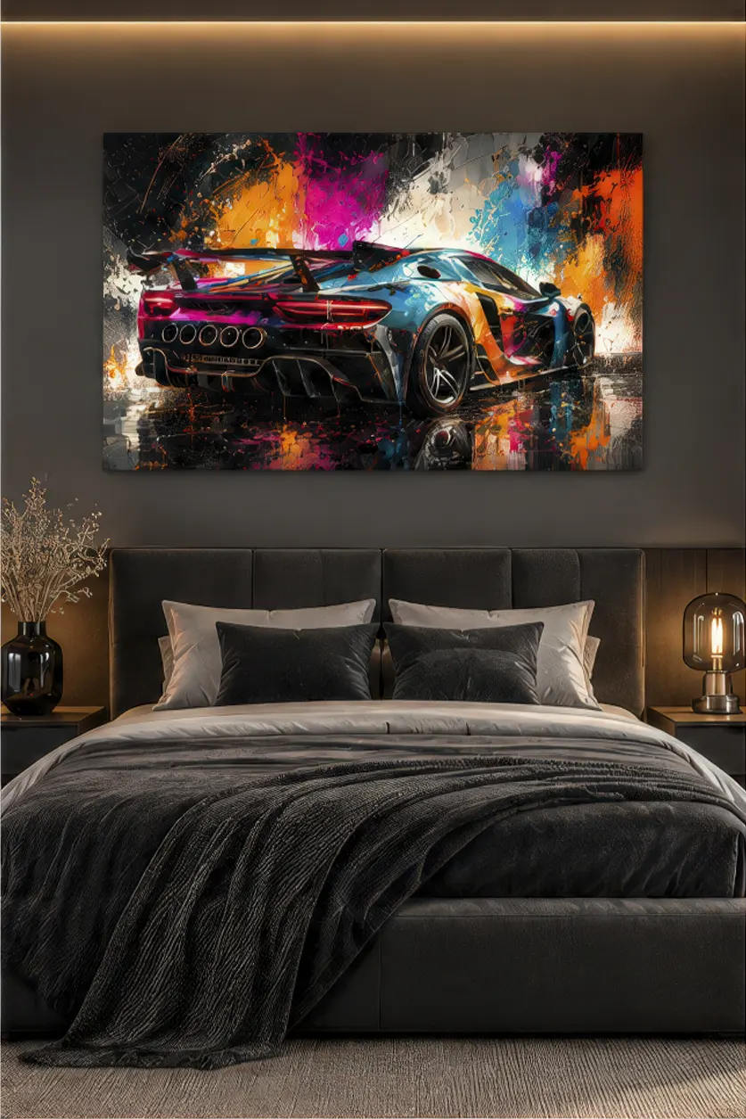 tableau-abstrait-super-bolide-luxe-chambre