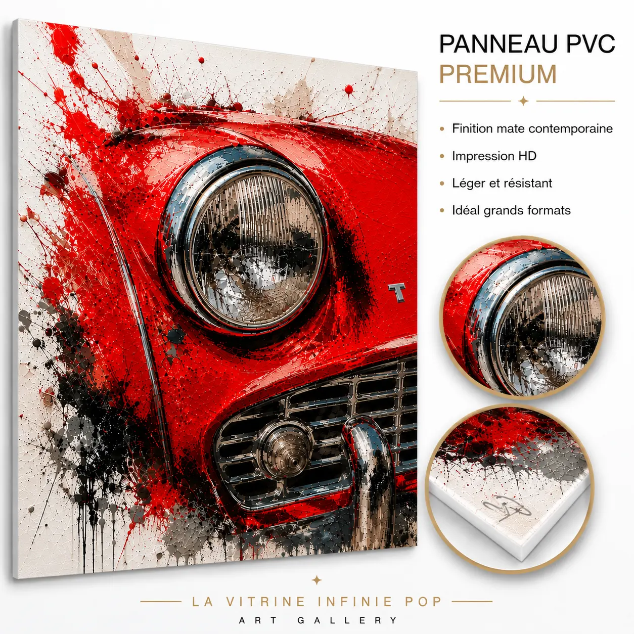 tableau-triumph-tr3-red-impression-pvc