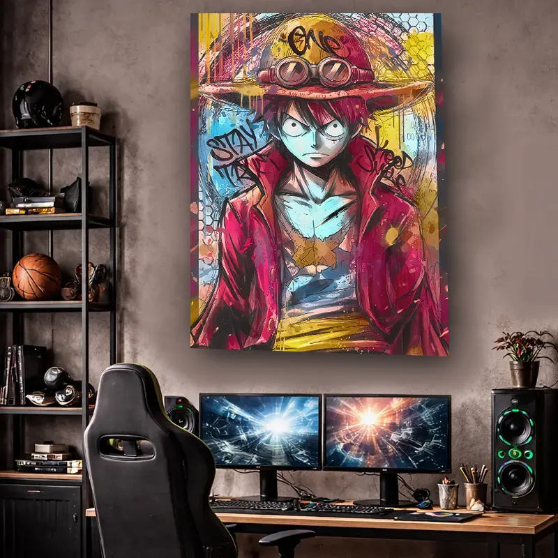 tableau-luffy-one-piece-street-art_design