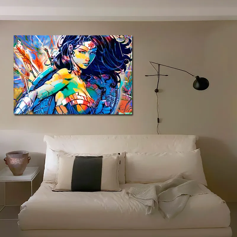 Tableau Wonder Woman Pop Art