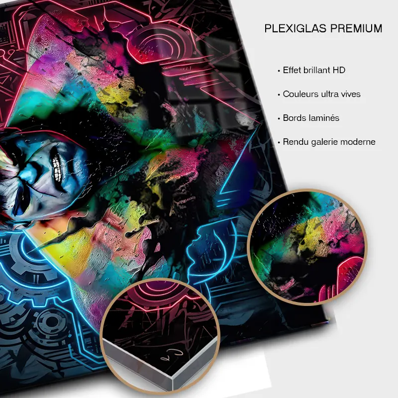 Tableau Hulk sur plexiglas brillant premium