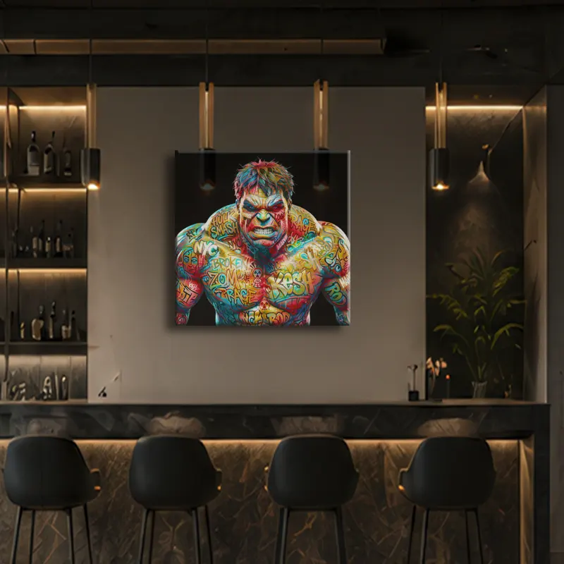 Tableau Batman Gotham pour restaurant décoration murale premium