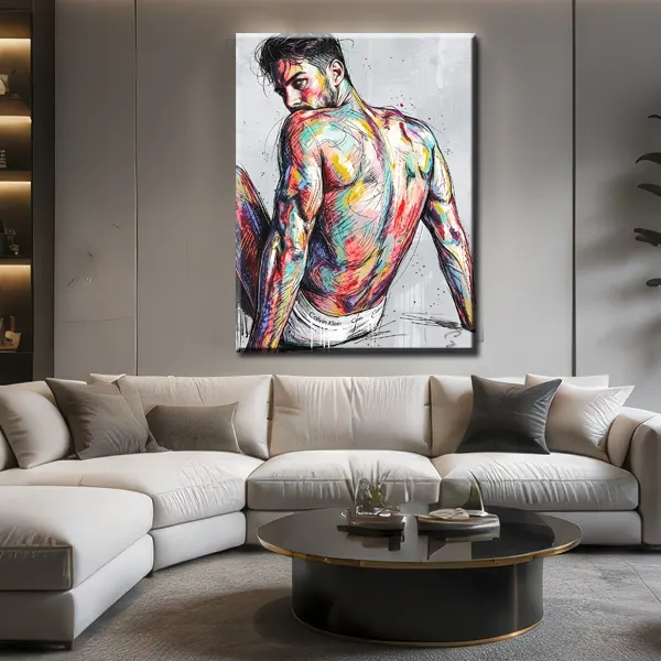 tableau-pop-art-regard-interdit-art-contemporain-salon