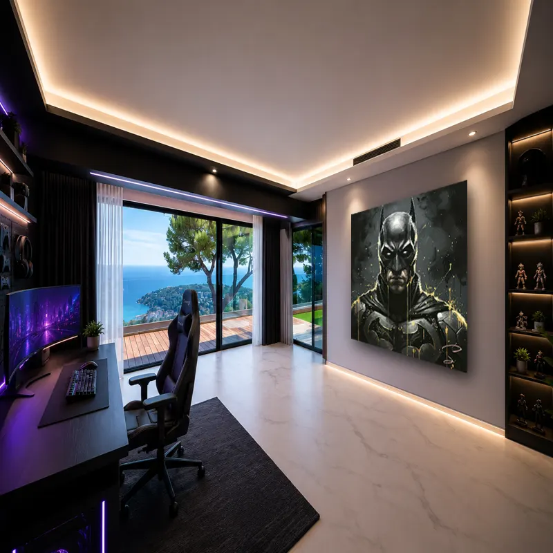 Tableau Batman Gotham pour chambre