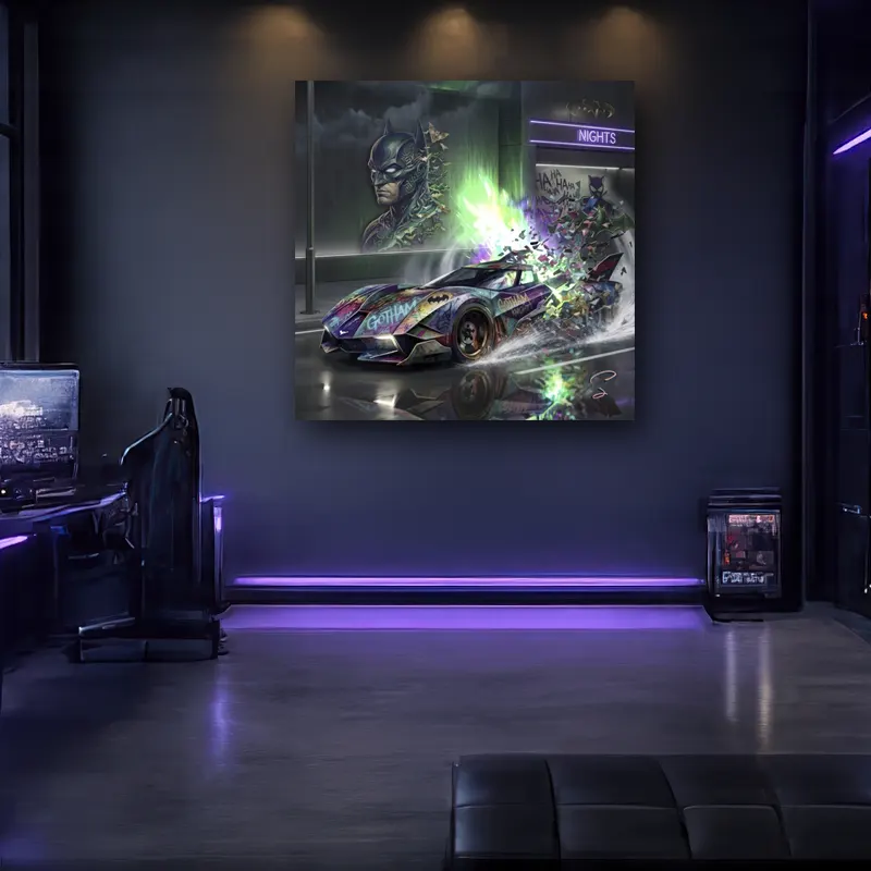 Tableau Batman Gotham pour restaurant lounge