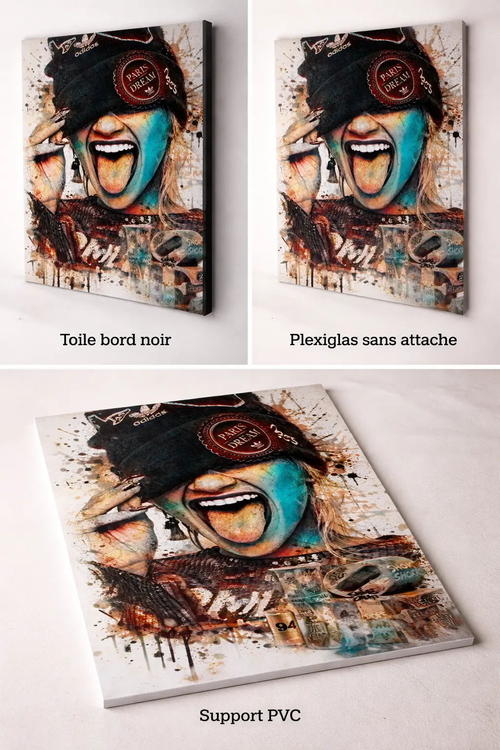 3 supports pour une oeuvre LVIP