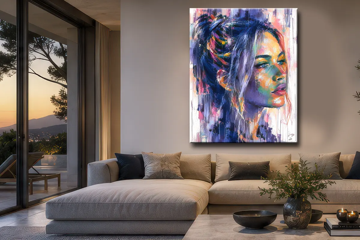 tableau-jeune-femme-blonde-pop-art