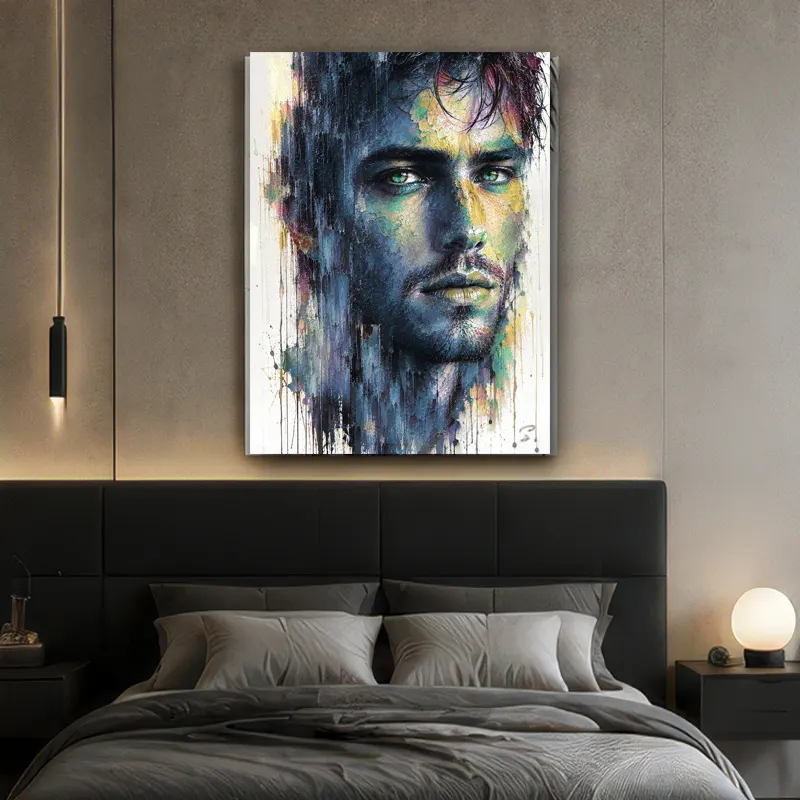 tableau Portrait masculin pop art