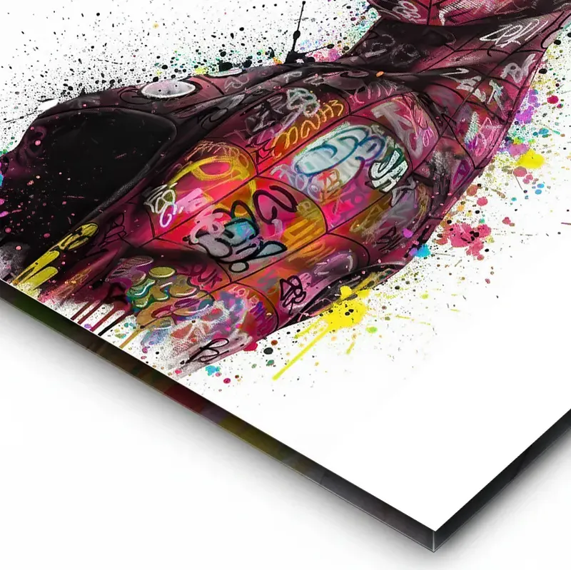 Tableau Spiderman street art pour décoration design impression plexiglas