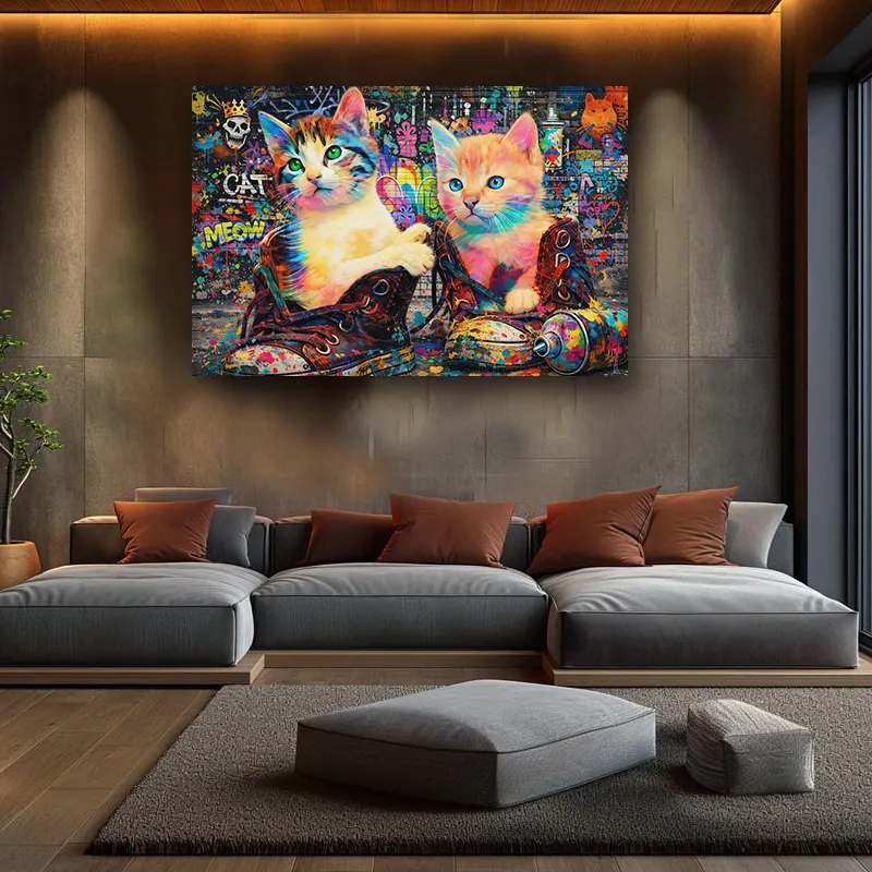 tableau décoration animaux street art impression toile HD