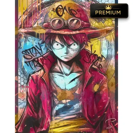 Tableau Luffy One Piece Street Art Art Manga Urbain