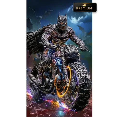 Tableau comics batpod batman pop art par LVIP