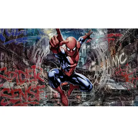 Tableau Spider-Man Street Art Premium dans les rues de New York by LVIP