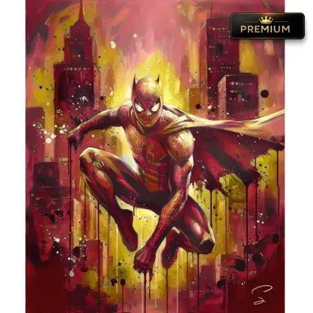 tableau-spider-man-pop-art-premium-golden-skyline-new-york LVIP