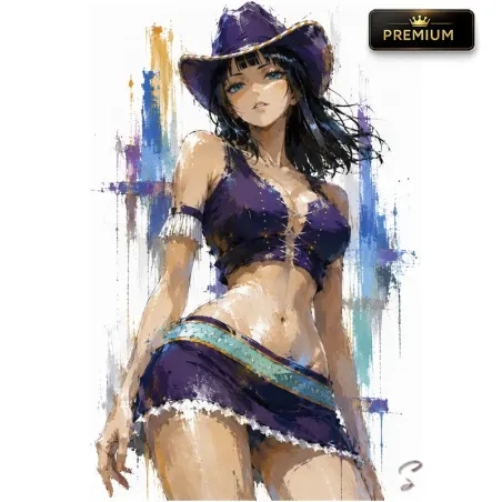 tableau-nico-robin-one-piece-pop-art-by-lvip